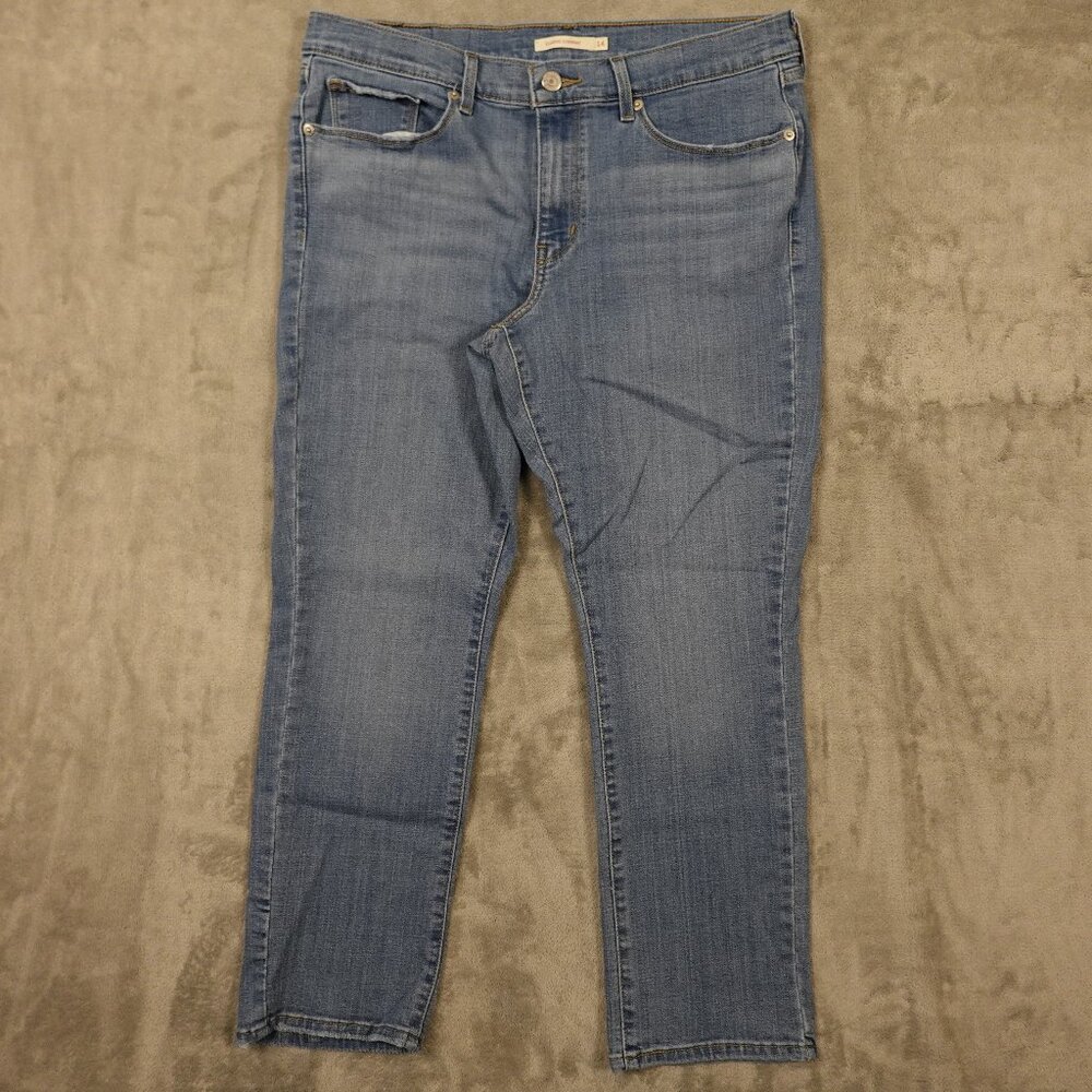 Levi's jeans Classic Straight women's 14 blue denim red tab high rise